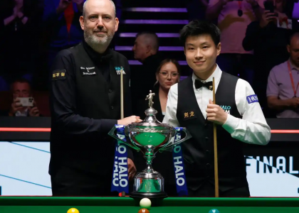 2025广州国际台球展祝贺赵心童夺得斯诺克世锦赛冠军