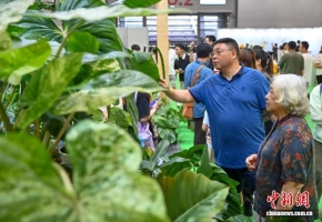 广州：民众“打卡”亚洲花卉产业博览会乐享周末